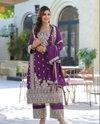 Noor 107 Pure Heavy Chinnon Silk With Heavy Embroidery Readymade Dresses Exporters In India